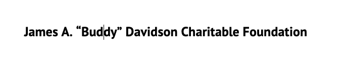 James A. Davidson Foundation Logo