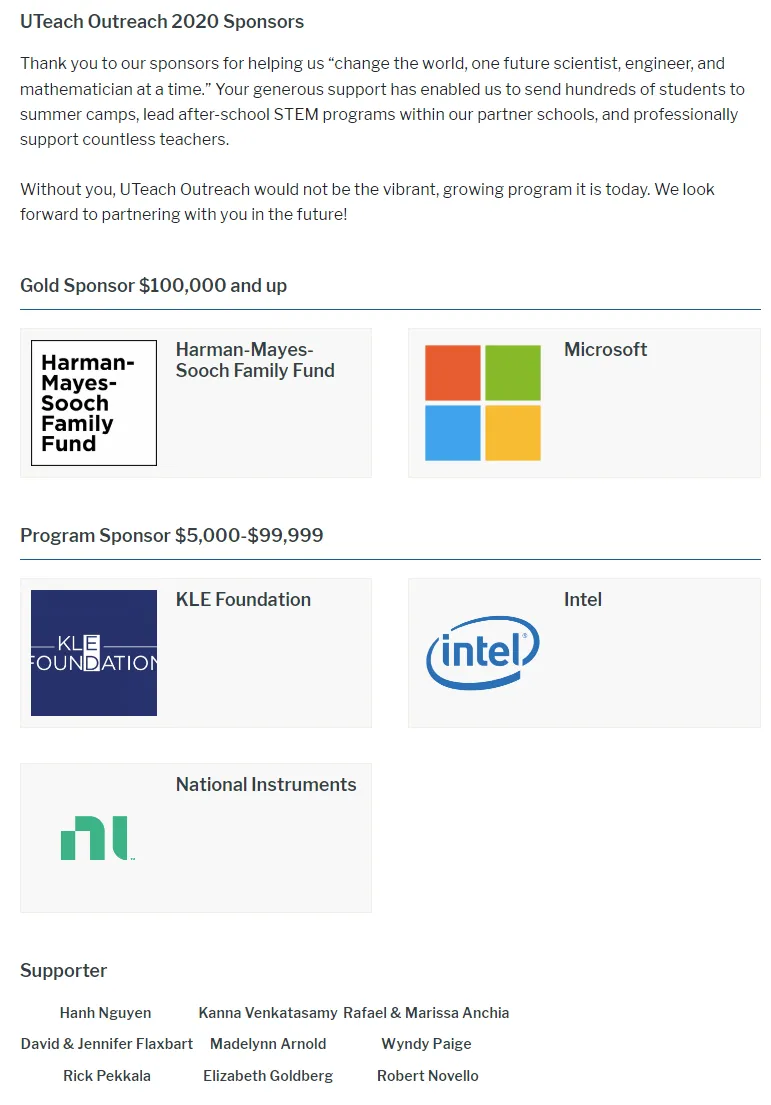 2020 sponsors